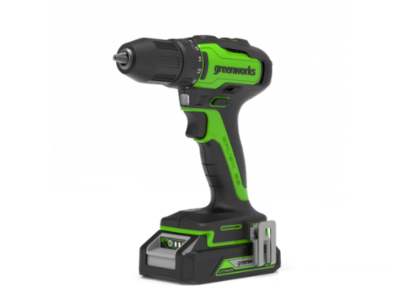 Дрель-шуруповерт аккумуляторная GreenWorks GD24DD35K2 (3704007UA)