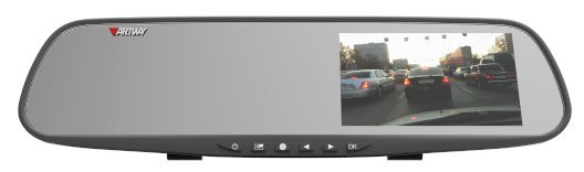 Видеорегистратор ARTWAY AV-600 зеркало 2 кам. 1920х1080+1280х720,4.3",120°,G-сенсор