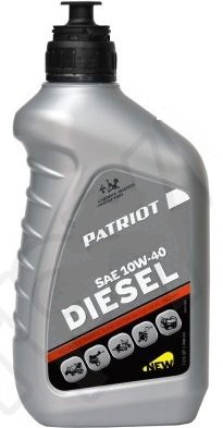 Масло дизельное полусинтетика PATRIOT SAE 10W40, API CF4, 0,946л.
