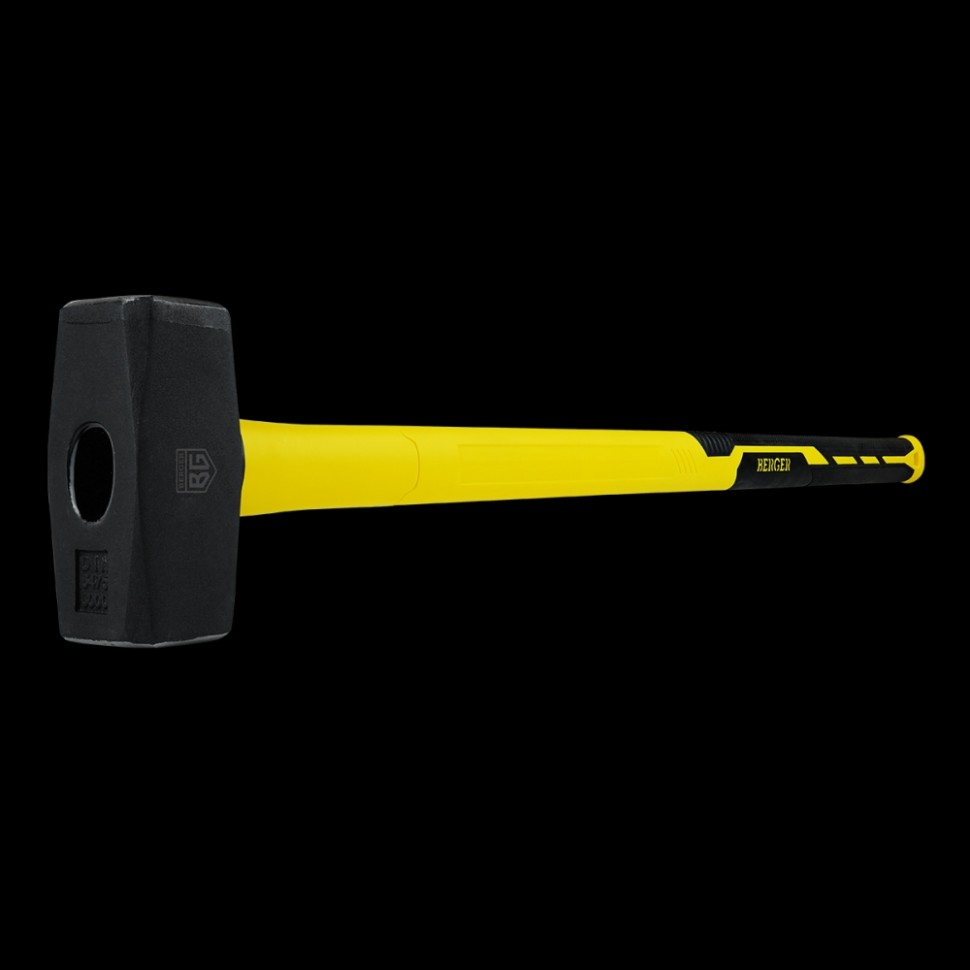 Кувалда кованая BERGER BG1519, 3000 г., фиберглассовая рукоятка