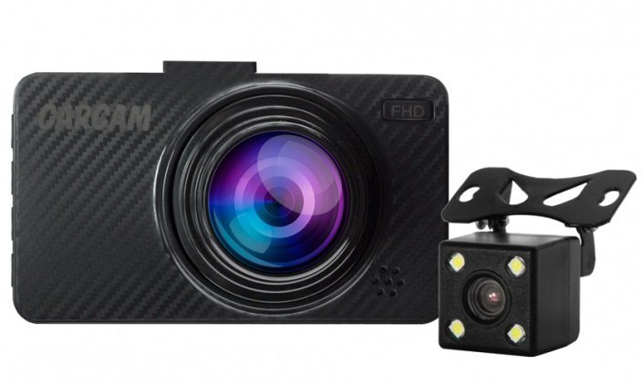 Видеорегистратор Carcam Каркам D5 1920х1080,140°, 3",G-сенсор,2 кам(HD)