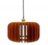 Подвесной светильник из дерева GLANZEN ART-0007-60 square dark