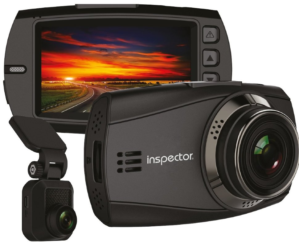 Видеорегистратор Inspector CYCLONE 2 кам 2.7",150*,2560x1440,Novatek NTK96663