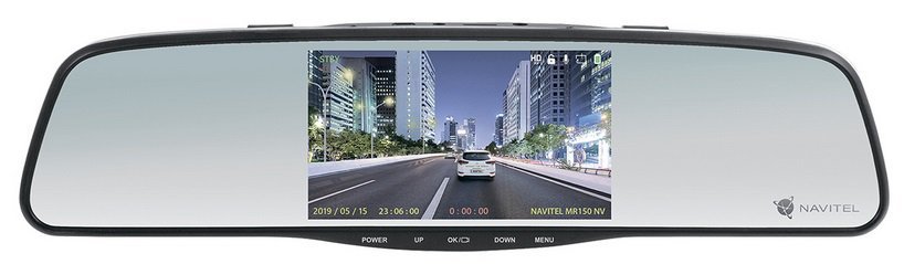 Видеорегистратор Navitel MR150 NV зеркало 4.5" IPS, 1920x1080, 120* возможн 2кам.