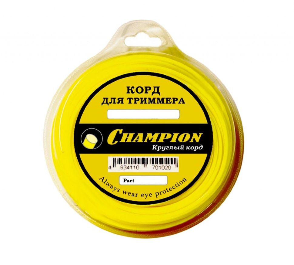 Корд триммерный Чемпион Round 2.4мм *40м