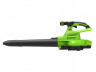 Воздуходув-Садовый Пылесос аккумуляторный GreenWorks GD40BVIIK4 (2406907UB)